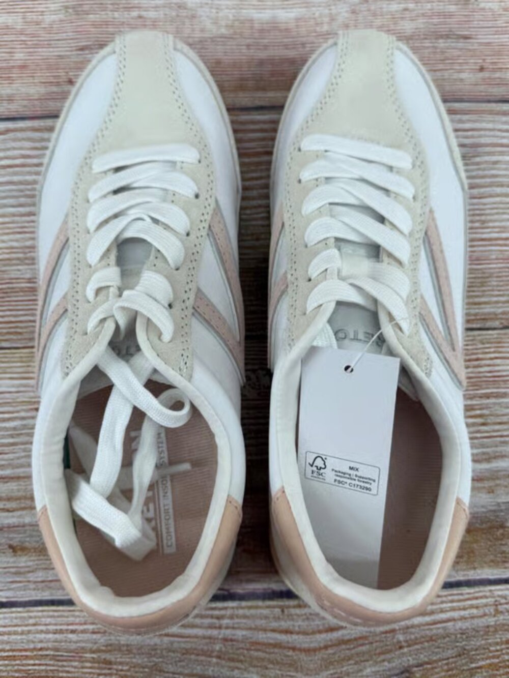 Tretorn Hailey Womens 7 Sneakers White Pink Leather